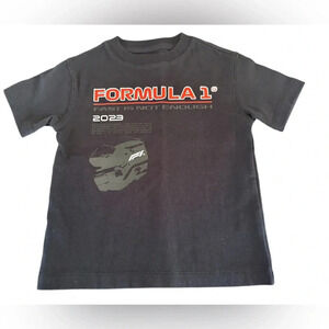 Formula 1 Black Graphic T-Shirt Motorsport Racing Streetwear Size XS 4/5